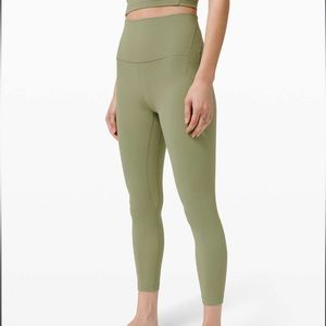 Lululemon Nulu Fold yoga high-rise tight 25” rosemary green